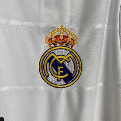 Retro Real Madrid Home Long Sleeves Jersey 13/14