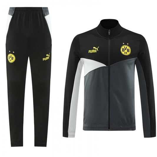 Borussia Dortmund Gray Black Training Suit