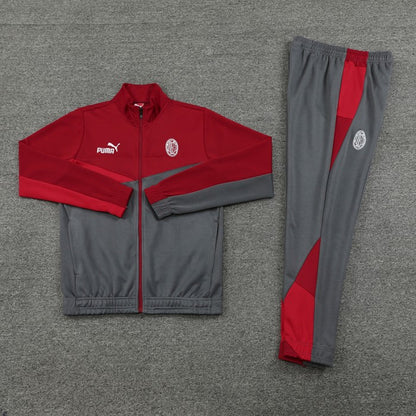 AC Milan Red Gray Training Suit