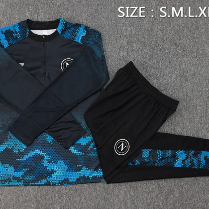 Napoli Navy Blue Black Training Suit