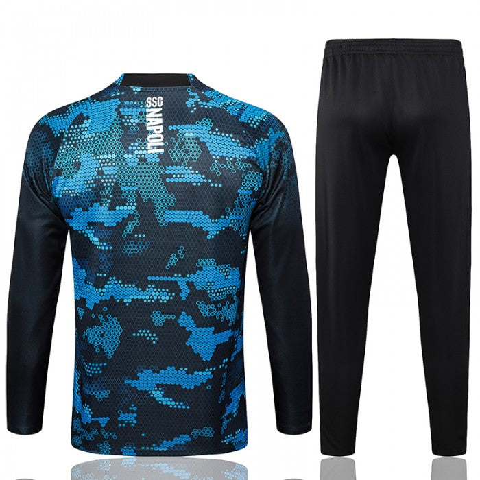Napoli Navy Blue Black Training Suit