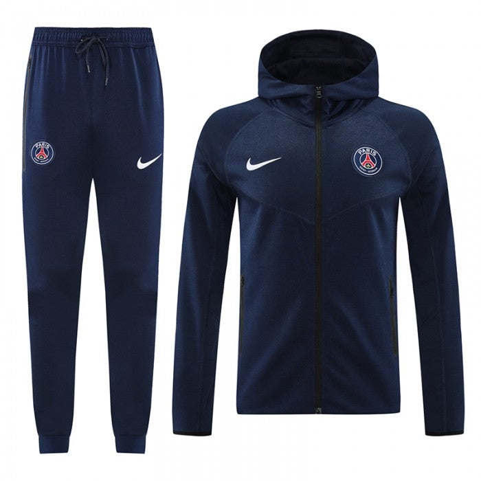 Paris Saint-Germain PSG Navy Blue Hooded Training Suit