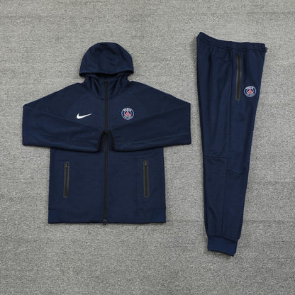 Paris Saint-Germain PSG Navy Blue Hooded Training Suit