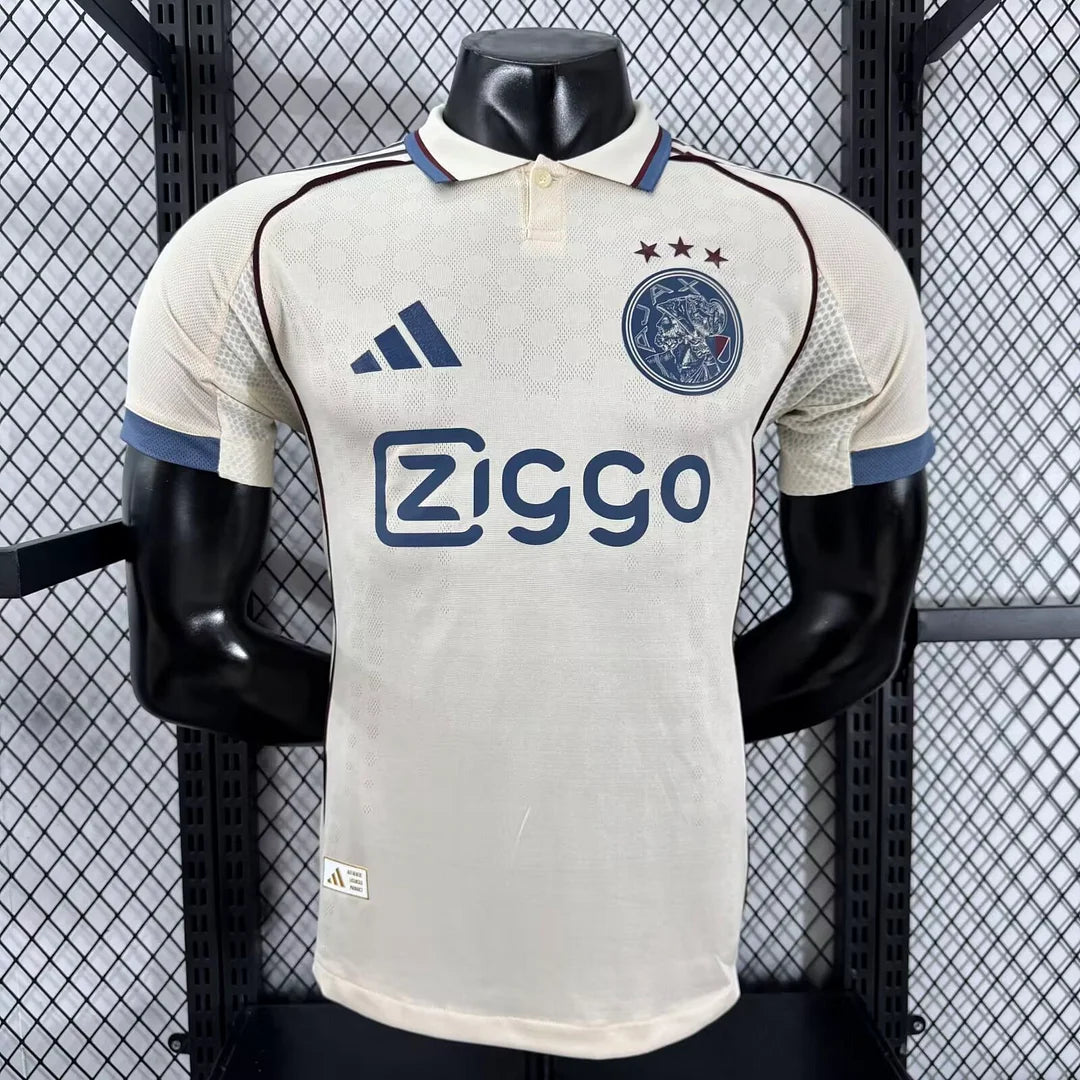 Authentic Ajax Away White Jersey 25/26