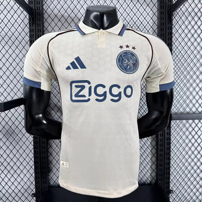 Authentic Ajax Away White Jersey 25/26