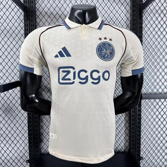 Authentic Ajax Away White Jersey 25/26