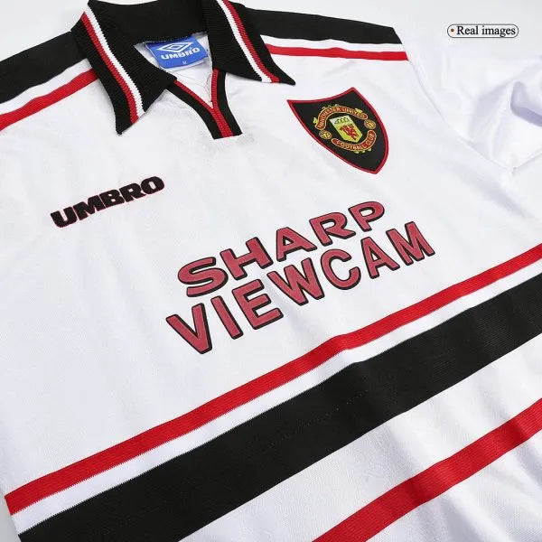 Retro 1998/99 Manchester United Away Long Sleeves Jersey