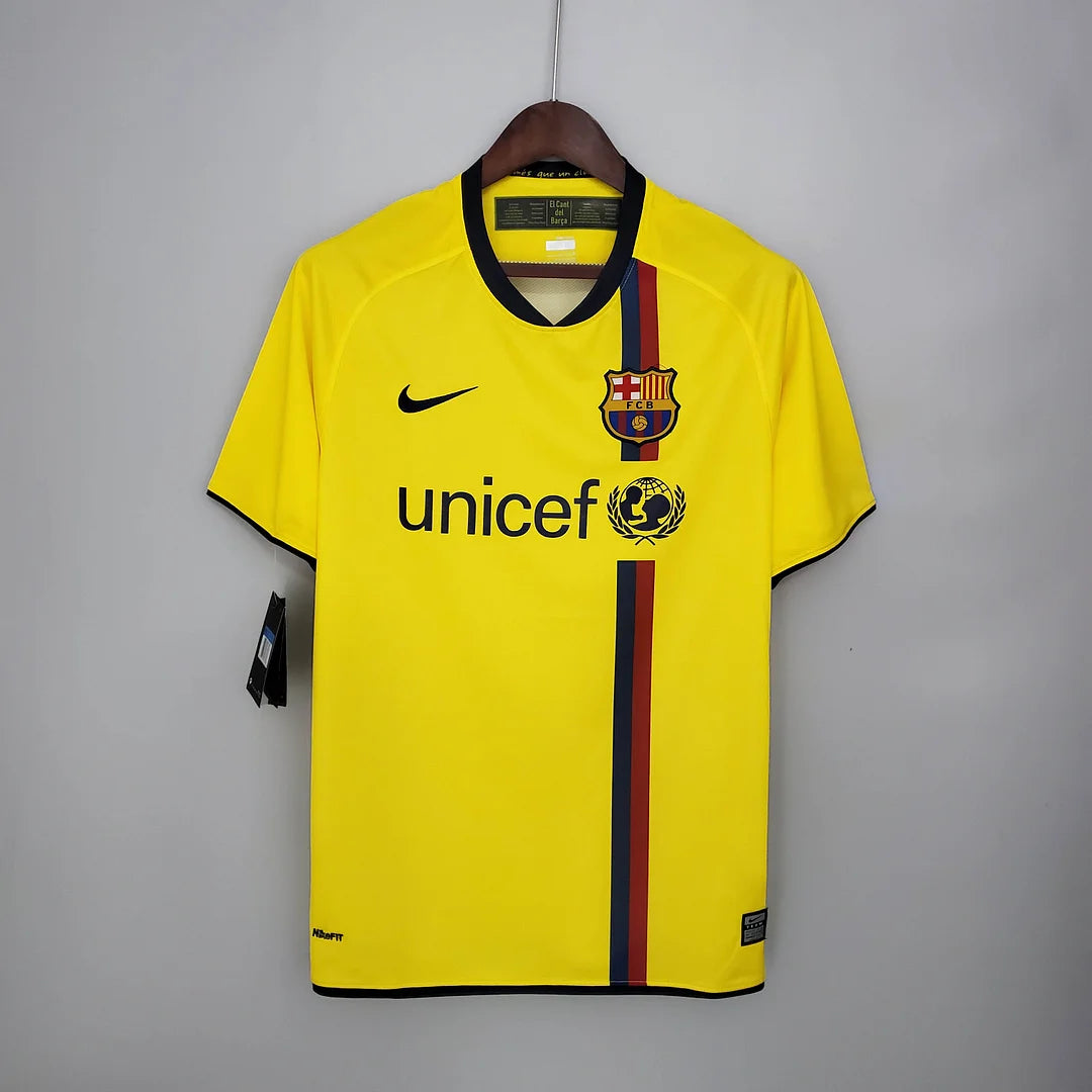 Retro Barcelona Away Yellow Jersey 08/09
