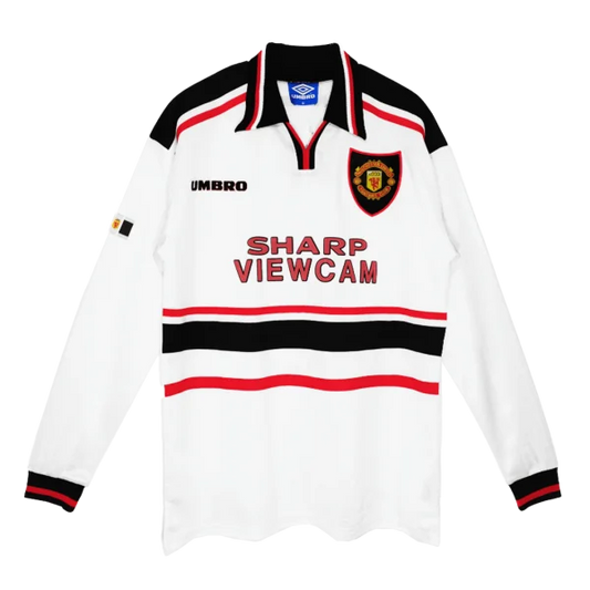 Retro 1998/99 Manchester United Away Long Sleeves Jersey