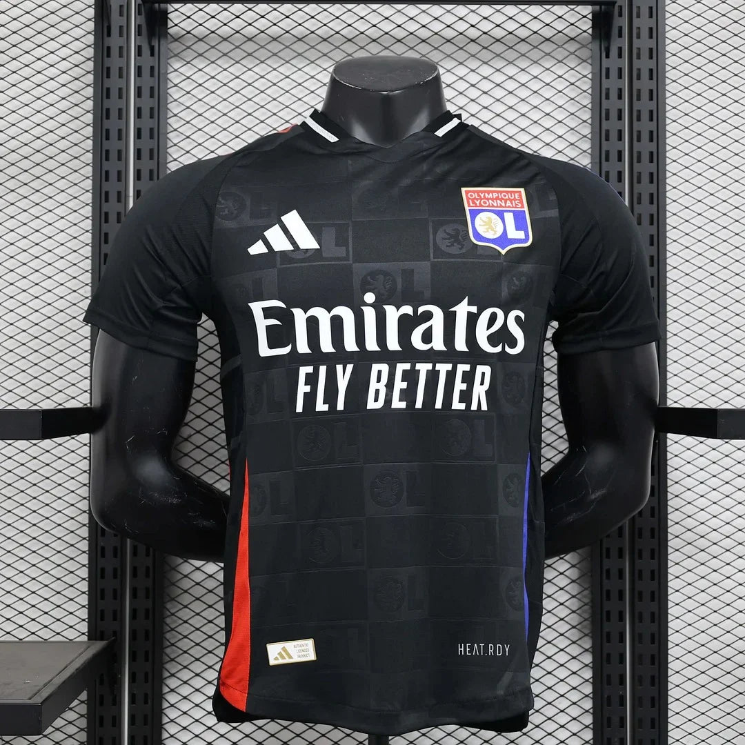 Authentic Lyon Away Black Jersey 24/25