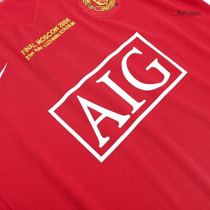 Retro 2007/08 Manchester United League Home Jersey