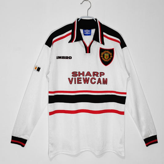 Retro 1998/99 Manchester United Away Long Sleeves Jersey