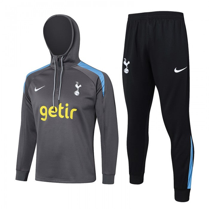 Tottenham Hotspur Gray Hooded Training Suit
