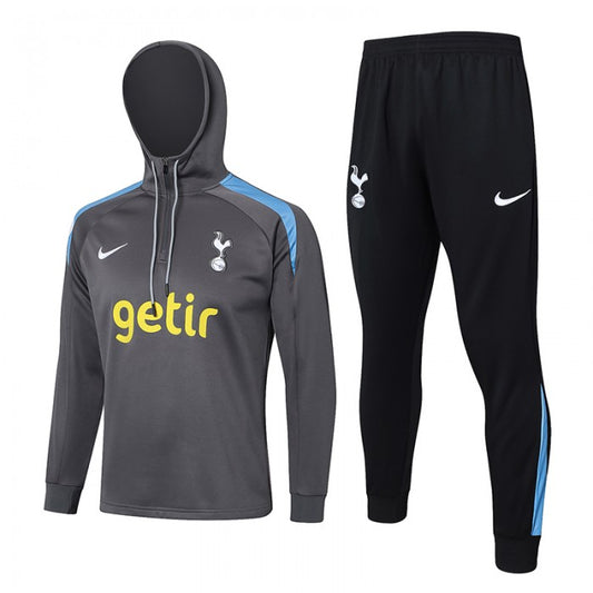Tottenham Hotspur Gray Hooded Training Suit