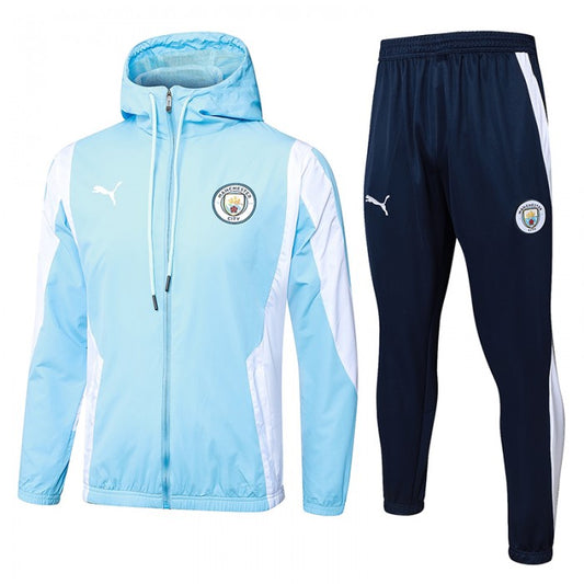 Manchester City Blue Hooded Training Suit